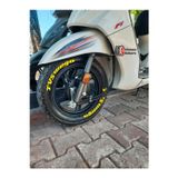 Performance Stickers Tvs Motorsiklet Scooter Lastik Sticker Lastik Yazısı Stiker 8 Adet