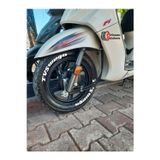 Performance Stickers Tvs Wego Motorsiklet Scooter Lastik Sticker Lastik Yazısı Stiker 8 Adet