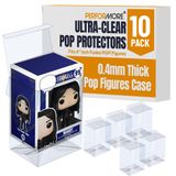 Performore Ultra Şeffaf Koruyucu Kılıf 4 inç Funko Pop ile Uyumlu, 10'lu Paket Kristal Şeffaf Plastik Kapak Koruyucu Film, 0,4 mm Kalın Vinil Pop Figürler Kılıf