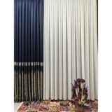 Perhal Foldet Keten 1-3 Sık Pile Kırık Beyaz 150x250 cm Tül Perde