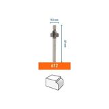 Peri Store 612 Ahşapta Dekoratif Köşeli Yuvarlatma Freze Ucu 9,5 mm