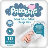 Peri Store Bebek Bakım Örtüsü 60X60 cm 10 Adet – Alt Açma Bezi, Emici Örtü