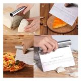 Peri Store Çelik Spatula,metal Hamur Sıyrıcı,pasta Sıyırma Aparatı,hamur Dilimleyici,pasta ve Pastacılık Için Çelik Şekillendirici ve Hamur Porsiyonlayıcı - 0,5 x 7 cm