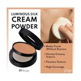 Peri Store Luminous Silk Cream Powder 01 Patakrem Pudra Fondöten