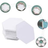Peri Store PeriStore 100 Adet Altıgen Şablon Patchwork Kağıt Kapitone Dikiş El Sanatları Dıy - Milimetre - 8mm