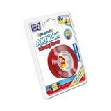 Peri Store Tape Seffaf Çift Tarafli Akrilik Montaj Bandi, 18 mm x 2 M, Kirmizi - Kırmızı