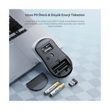 Peri Store WS216 Kablosuz 1600DPI 7 Tuşlu Sessiz Pc, Mac, Dizüstü Bilgisayar Için, USB Mini Alıcı ile Optik Mouse Beyaz