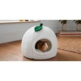 Pericat Petshop Ginepig Tavşan Sincap Yuvası Evi Peluş Içi Minderli 38CM - Beyaz