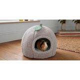 Pericat Petshop Ginepig Tavşan Sincap Yuvası Evi Peluş Içi Minderli 38CM - Gri
