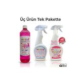 PERİCE 3’Lü Set Yağ ve leke Çıkarıcı - Derz Temizleyici - Cam Suyu