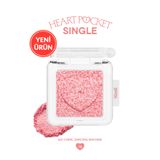 PERIPERA Kişiselleştirilebilir Simli Tekli Far Heart Pocket Single (G01 Coral Dancing Machine)