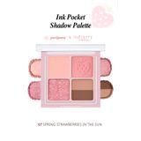 PERIPERA Mat, Işıltılı Tonlarda 4lü Far Paleti PERIPERA Ink Pocket Shadow Palette (07 Spring Strawberries )