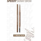 Peripera Ultra İnce Uçlu, Doğal Görünüm Veren Kaş Kalemi Speedy Skinny Brow (11 Mocha Taupe) - Kahverengi