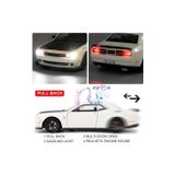 PeriYedi Dodge Challenger Srt Hellcat 1:24 Diecast Metal Araba Koleksiyon Sesli Işıklı Beyaz