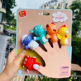 Periyedi Finger Puppet Çiftlik Hayvanları Parmak Kukla Seti 5 Hayvanlı Oyuncak Parmak Kukla