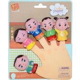 PeriYedi Finger Puppet Kızlar Parmak Kukla Seti 5 Figürlü Oyuncak Parmak Kukla