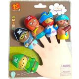 Periyedi Finger Puppet Korsanlar Parmak Kukla Seti 5 Korsanlı Oyuncak Parmak Kukla