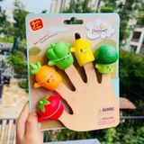 PeriYedi Finger Puppet Meyveler Parmak Kukla Seti 5 Meyveli Oyuncak Parmak Kukla