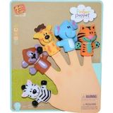 PeriYedi Finger Puppet Orman Hayvanları Parmak Kukla Seti 5 Hayvanlı Oyuncak Parmak Kukla