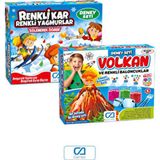 PeriYedi Renkli Kar Renkli Yağmur 3+ Yaş Çocuklar için Eğlenceli Eğitici Bilimsel Deney Seti