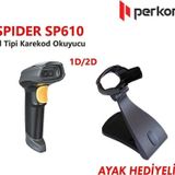PERKON SPIDER SP610 USB 1D-2D (Karekod) Okuyucu (Ayak Dahil)