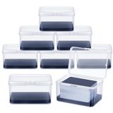 PerKoop 8 Adet Şeffaf Plastik Kart Kılıfı Oyun Kartı Kılıfı Oyun Kartı Saklama Kutusu Tutucu Düzenleyici Seyahat Oyunu için, 10 x 9 x 7 cm, Kartlar Dahil Değildir