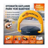 Perkotek Uzaktan Kumandalı Otomatik Park Bariyeri — Şarjlı, Katlanır, Çelik Dübel Dahil