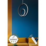 Perla Black Kumandalı 3 Renk Modern Sarkıt LED Avize - Siyah
