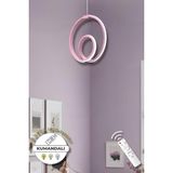 Perla Pembe Kumandalı 3 Renk Modern Sarkıt LED Avize