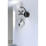 PERLA ŞIK LED APLİK KELEBEK TAŞLI SARKIT KROM PERLA LED APLİK ROSE KROM