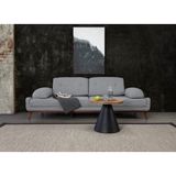 Perla Sofa Jest Üçlü Koltuk Keten Gri Kazayağı