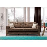 Perla Sofa Konfor Uclu Kanepe Kahve