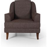 Perla Sofa Madrid Berjer Keten Kahve
