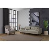 Perla Sofa Madrid Koltuk Takımı Keten Açık Yeşil Kazayağı