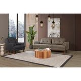 Perla Sofa Madrid Koltuk Takımı Keten Koyu Kahve Kazayağı