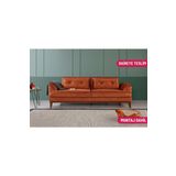 Perla Sofa Madrid Üçlü Yataklı Kanepe Babyface Turuncu