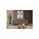 Perla Sofa Madrid Üçlü Yataklı Kanepe Koyu Kahve Kazayağı
