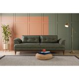 Perla Sofa Madrid Üçlü Yataklı Koltuk Bora Yeşil - Haki Yeşil