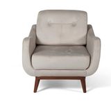 Perla Sofa Nelson Berjer Babyface Krem - Bej