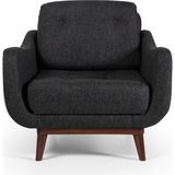 Perla Sofa Nelson Keten Berjer Antrasit - Koyu Gri