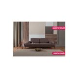 Perla Sofa Nelson Uclu Kanepe Keten Kahve
