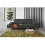Perla Sofa Nelson Üçlü Koltuk Keten Yeşil