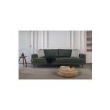 Perla Sofa Nobis Yatakli Kanepe Keten Yesil