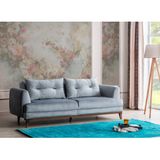 Perla Sofa Paris Yatakli Kanepe Acik Gri