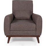 Perla Sofa Seneca Keten Berjer Kahve