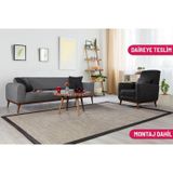 Perla Sofa SENECA KETEN KOLTUK TAKIMI, GRİ ANTRASİT