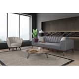 Perla Sofa Velar Koltuk Takimi Keten Acik Gri