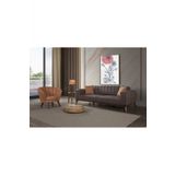 Perla Sofa Velar Koltuk Takimi Keten Kahve