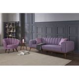 Perla Sofa Velar Koltuk Takimi Keten Mor