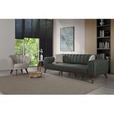 Perla Sofa Velar Koltuk Takimi Keten Yesil